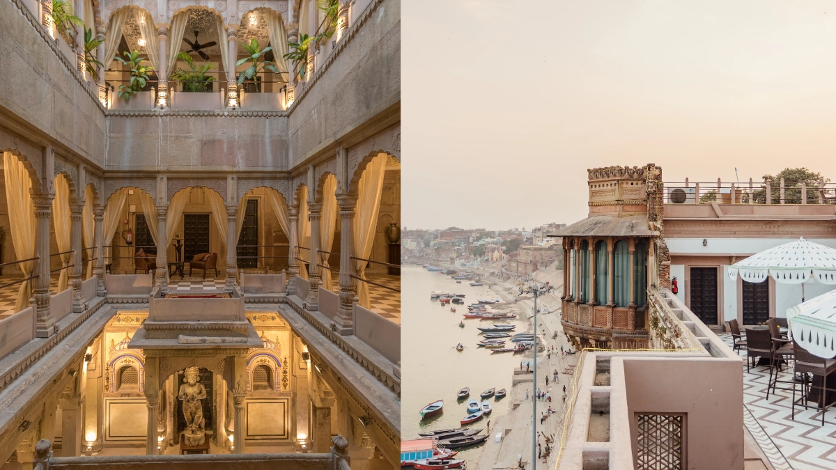 This 200-Year-Old Hotel In Varanasi Lets You Arrive By Boat, Stay In Opulent Rooms, And Soak In The Spiritual Bliss