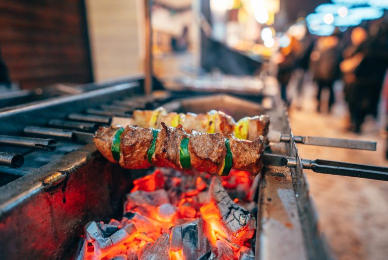 Delhi night Food market