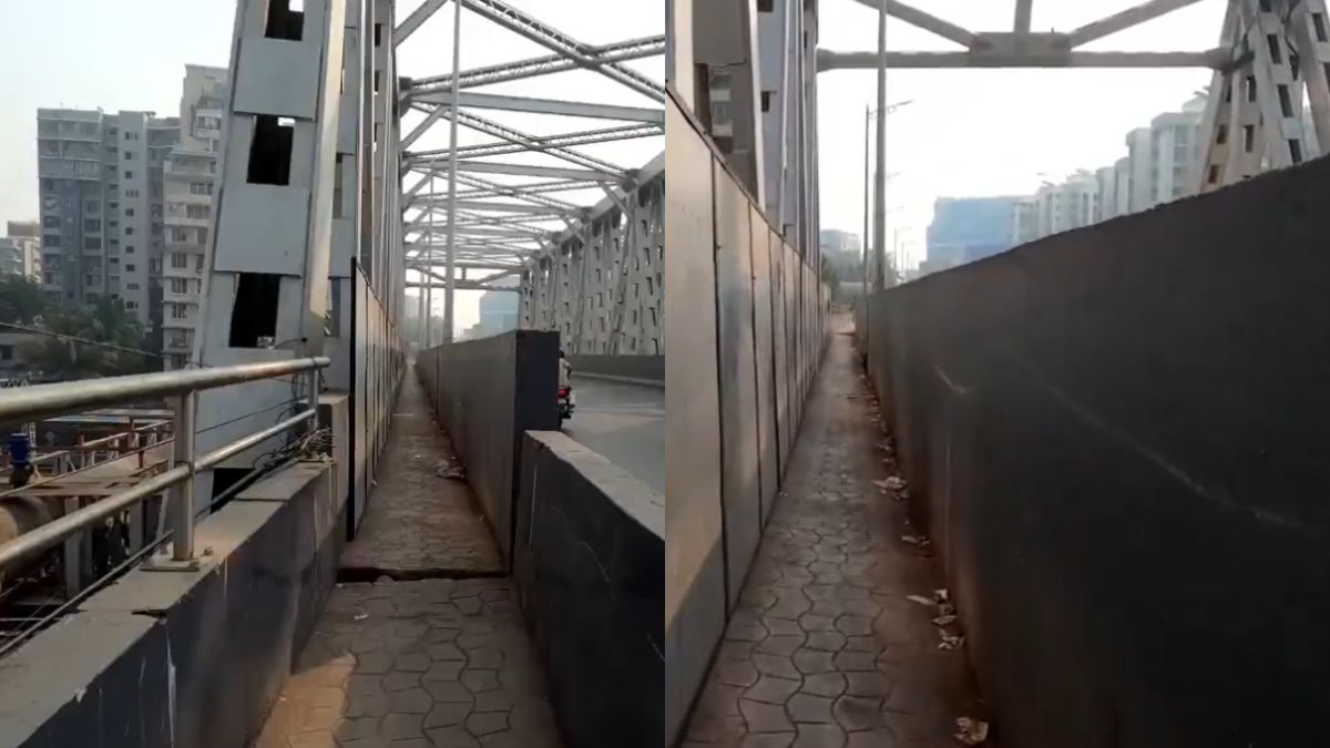 Mumbai’s Newly-Inaugurated Gokhale Bridge Faces Backlash Over Narrow, Unclean Footpath; Netizens React, “It’s Gutkapath”