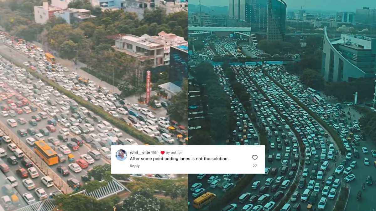 Gurgaon’s Never-Ending Traffic Caught On Camera; Locals Say, “Ab Toh Aadat Si Hai”