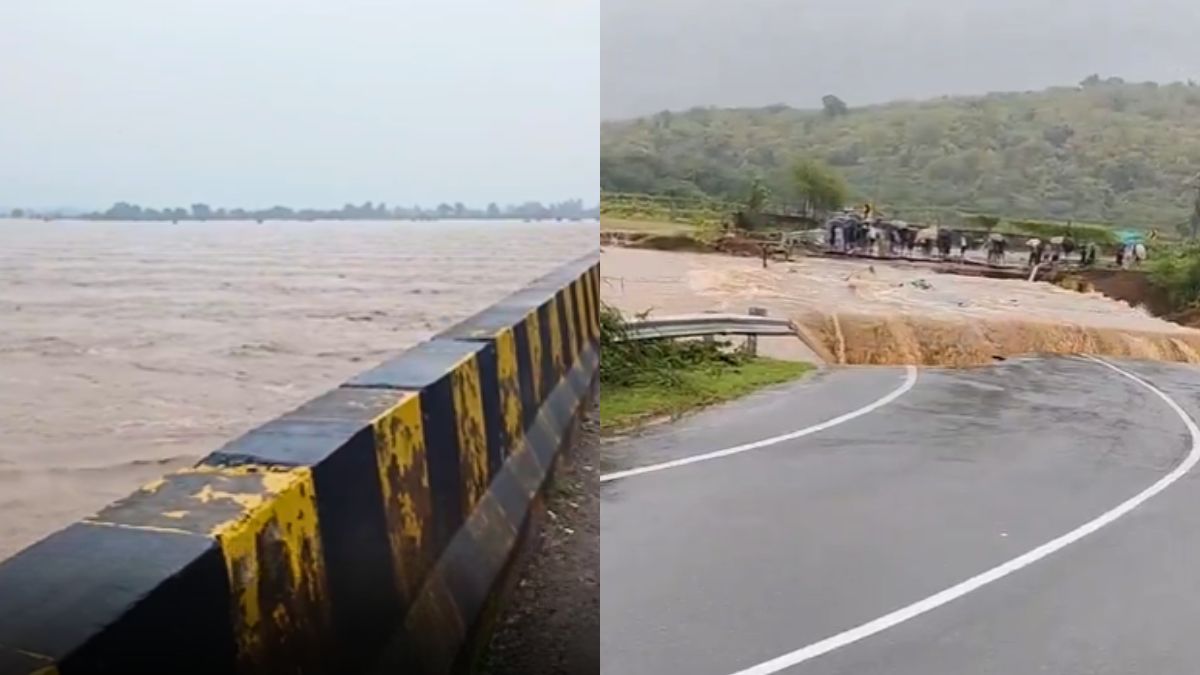 Incessant Rains In Rajasthan Cause Bridge On Sheopur-Sawai Madhopur Road To Collapse; Rain Alert In 18 Areas
