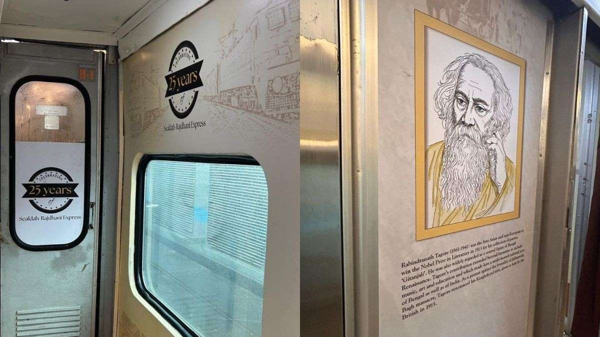 Sealdah Rajdhani Express Gets A ‘Museum On Wheels’ AC Coach To Celebrate Its 25th Anniversary