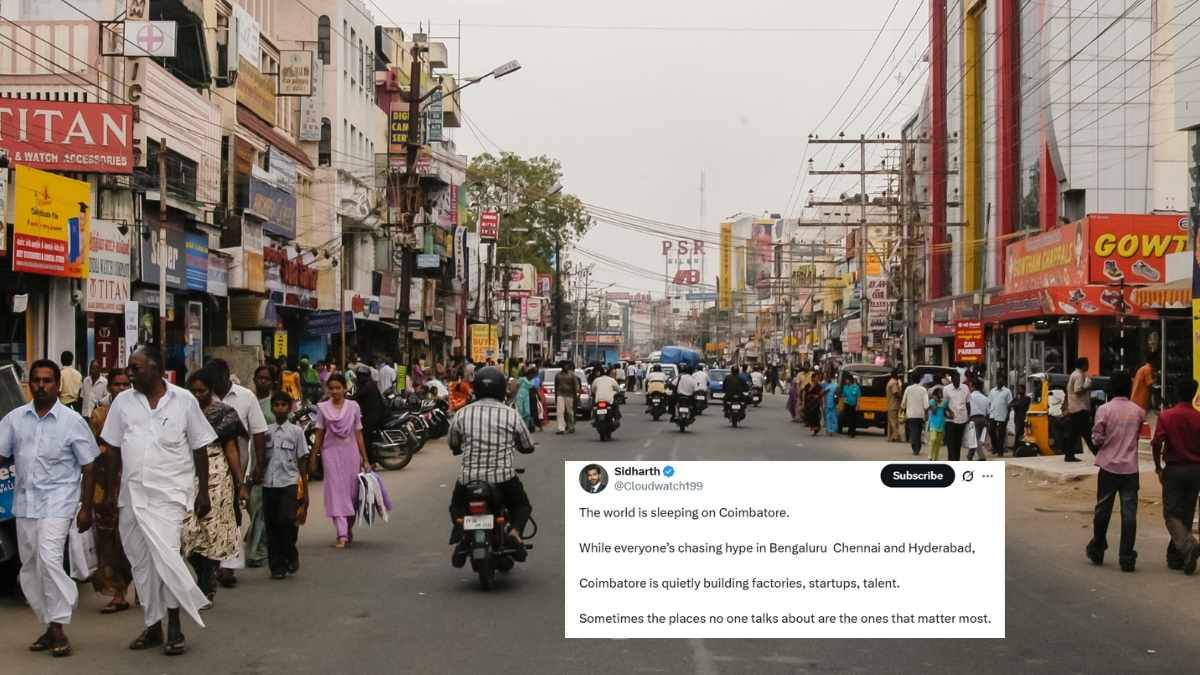 “World Is Sleeping On Coimbatore,” X User Feels The City Will Become Next Bengaluru; Netizens React
