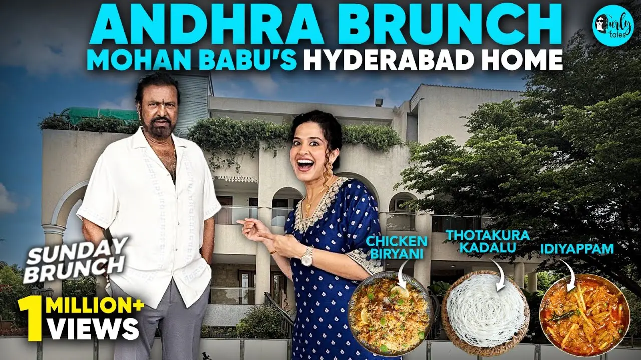 Andhra Style Brunch With Mohan Babu At His Home