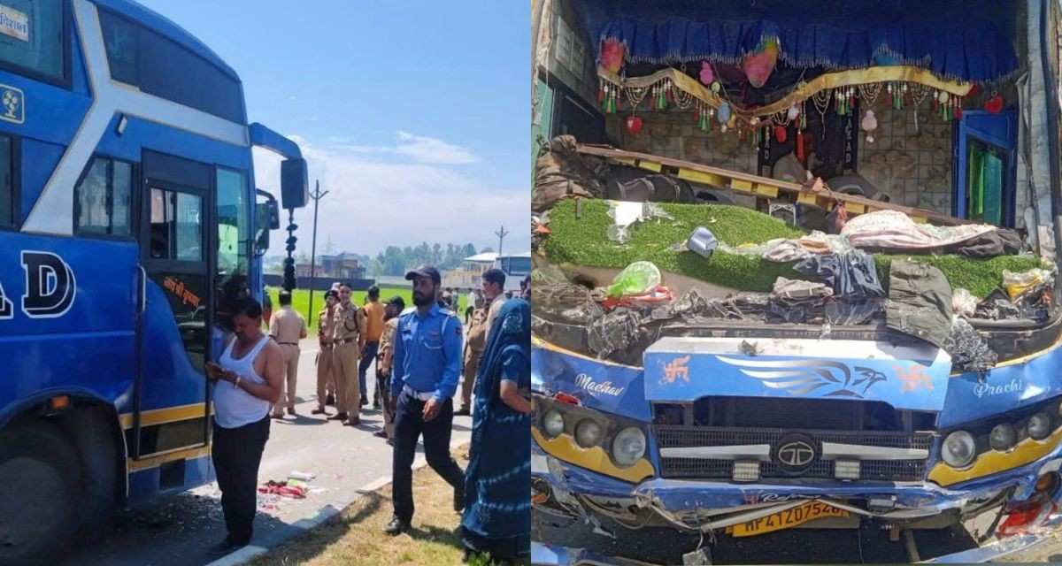 10 Amarnath Pilgrims Injured In Bus Collision In J&K’s Kulgam