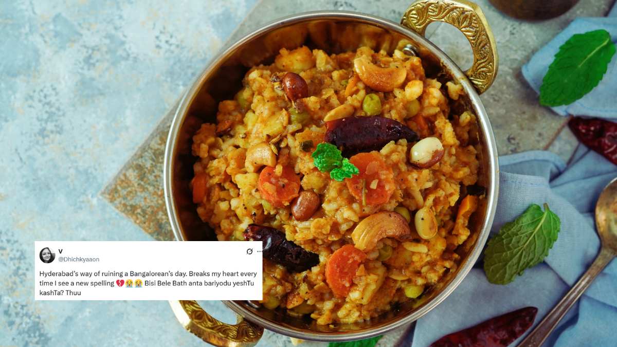 “Hyderabad Ruining Bangalore’s Day,” Woman Calls Out Misspelt ‘Bisi Bele Bath’ On Menus; Netizens Fume 