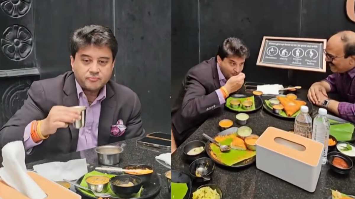Jyotiraditya Scindia Visits Bengaluru’s Iconic Rameshwaram Cafe; Enjoys Filter Coffee, Dosa & More