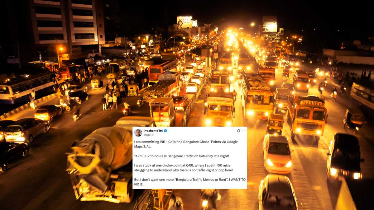 EaseMyTrip Co-Founder Pledges ₹1 Crore To Fix Bengaluru’s Traffic Issue After Being Stuck In 2-Hr Jam