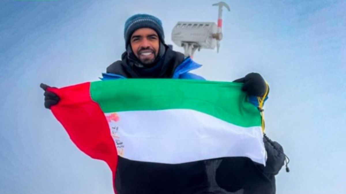 Emirati Adventurer Rashid Ghanem Al Shamsi Conquers Europe’s Highest Peak, Hoists UAE Flag On Mount Elbrus