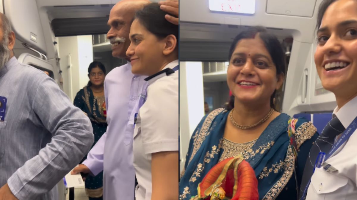 “Their Eyes Had Pride, Mine Had Tears,” IndiGo Pilot Shares Heartfelt Video Of Welcoming Parents On Board