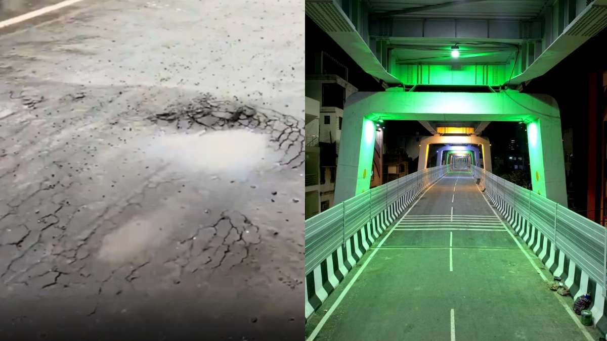 Bihar: Part Of ₹422 Cr Double-Deck Flyover, Inaugurated 2 Months Ago, Sinks Due To Heavy Rain