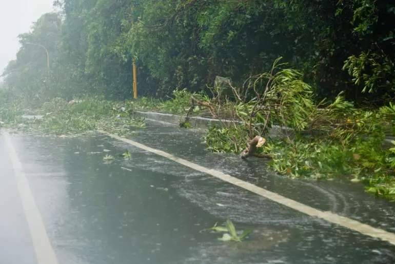 Taiwan typhoon Podul