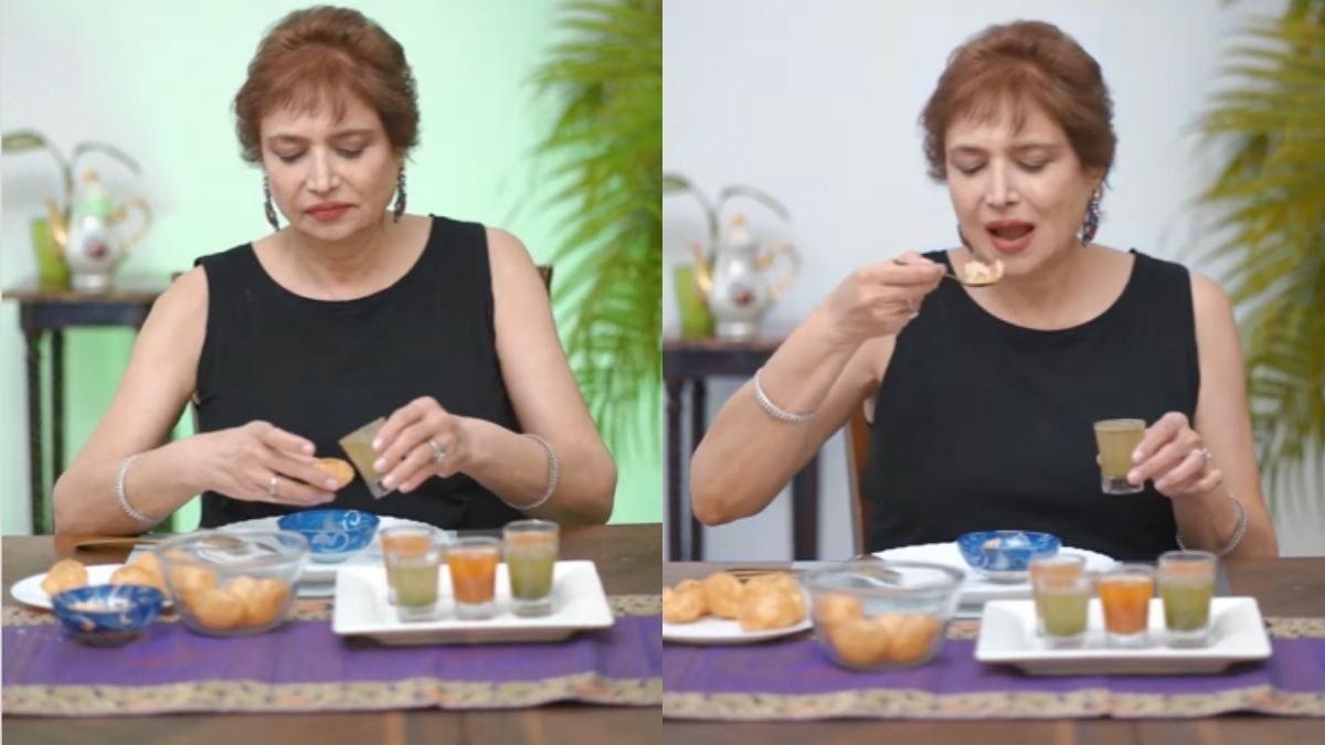 Viral Golgappa Etiquette Video Shows How To Eat Street Snack Without Ruining Makeup; Netizens Say…