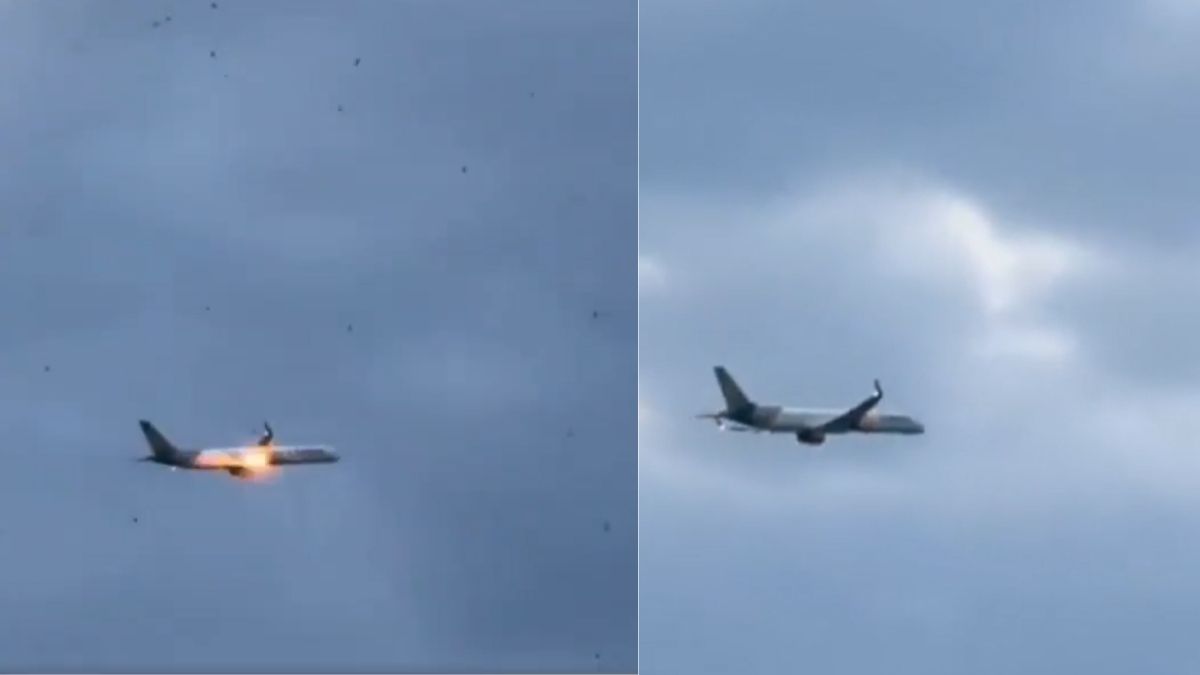 Boeing 757-300 Aircraft With 273 Passengers And 8 Crew Members Catches Fire Mid-Air, Makes Emergency Landing