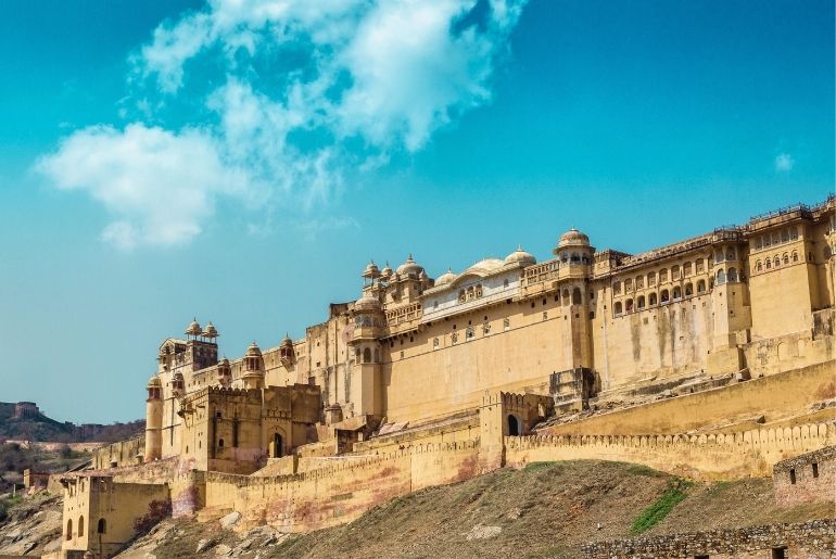 amer fort wall