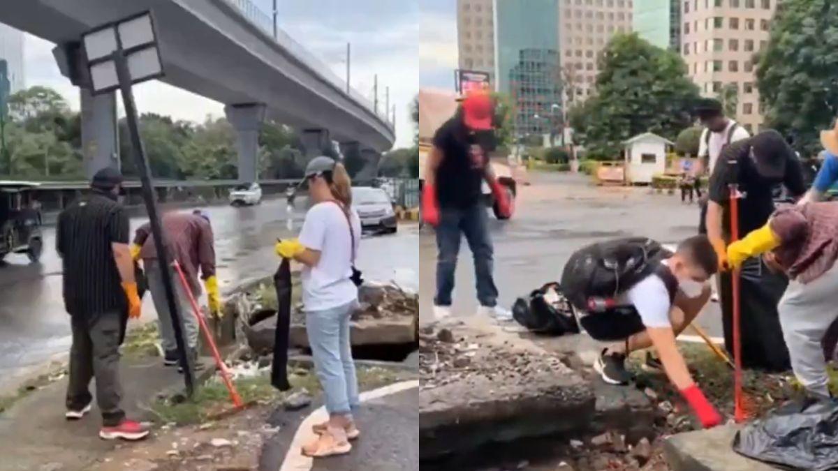 Foreign Nationals Clean Gurugram Roads And Drains; Urge Indians To Keep Their Surroundings Clean