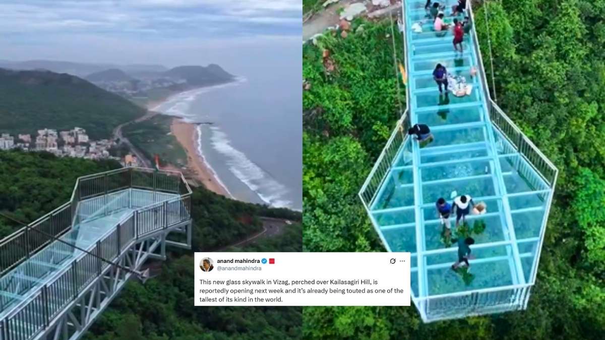 “Absolutely Stunning,” Anand Mahindra On Vizag’s New Glass Skywalk Bridge Set To Open Next Week; All About It