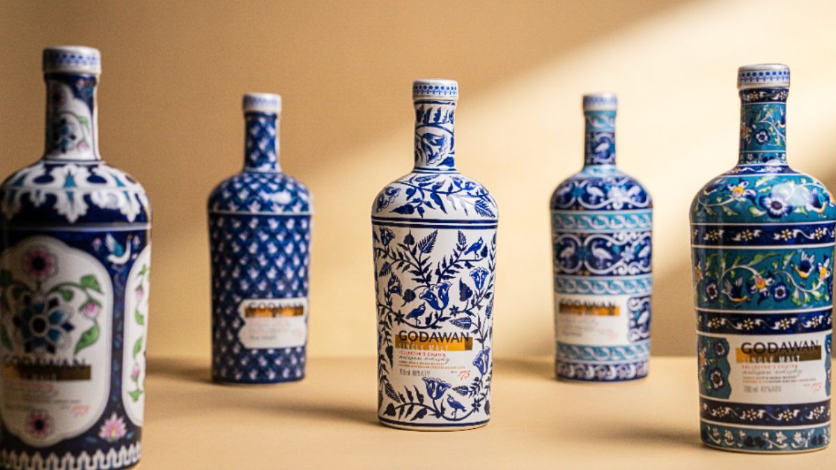 At ₹5 Lakh Each, Godawan Launches India’s First Liqueur Cask Finished Single Malt, Bottled In Bespoke Jaipur Blue Pottery