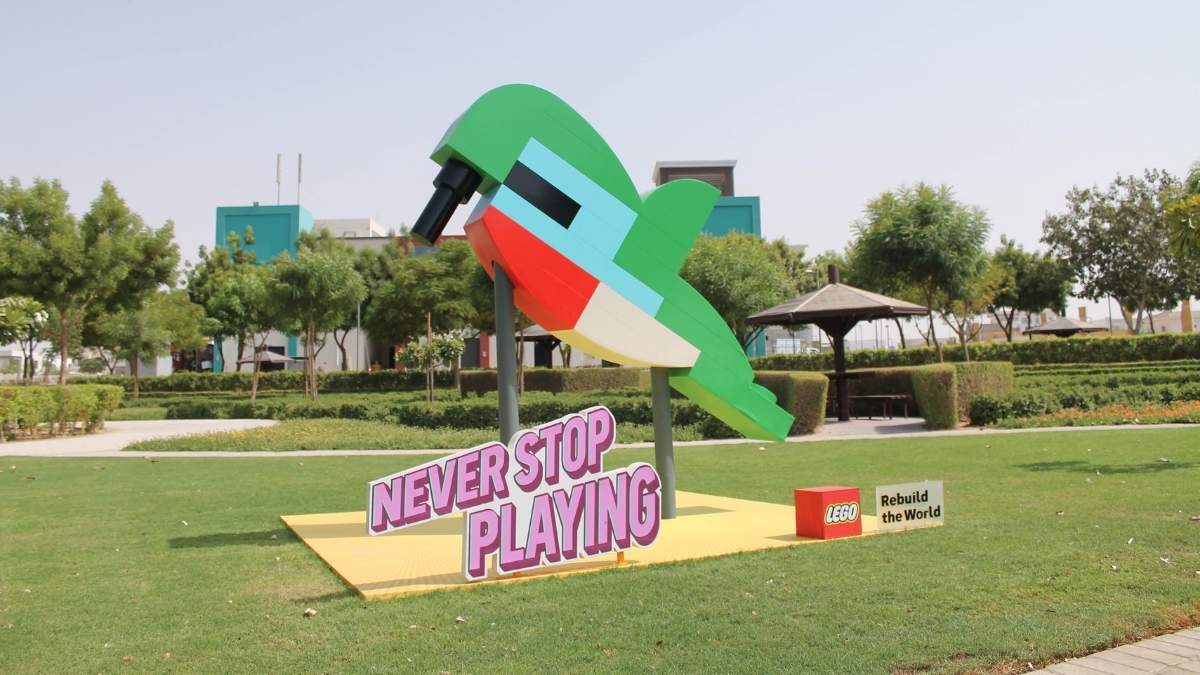 LEGO Transforms Dubai Into A Giant Playground With Interactive Installations, Swings & More