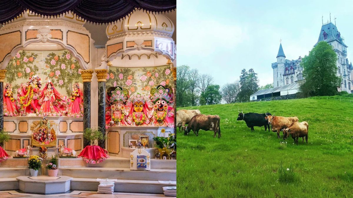 This Castle In Belgium Is Home To A Hindu Temple, A Goshala, And A Thriving Spiritual Community