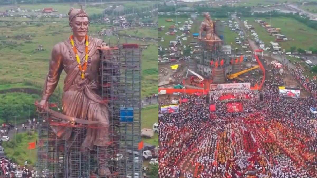 Sambhaji Maharaj Statue In Pune Honoured By Over 100 Dhol Tasha Groups; Event Enters London Book Of Records