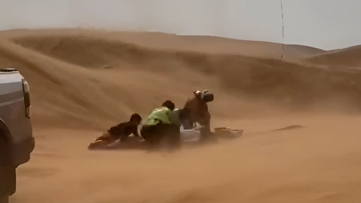 Sharjah Police Airlifts Injured Motorcyclist After Desert Crash In Al Madam