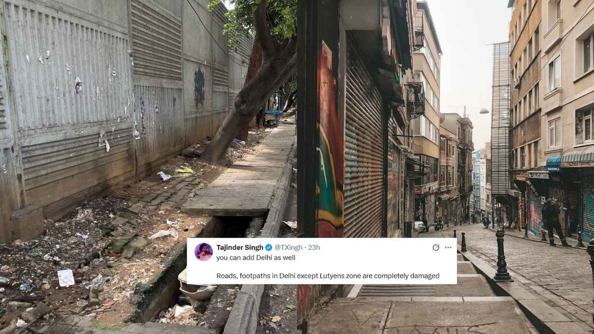 Viral Post Shows Bengaluru Footpaths Vs Paris, Amsterdam, Istanbul; Netizens: “Most Indian Cities Are Like This”