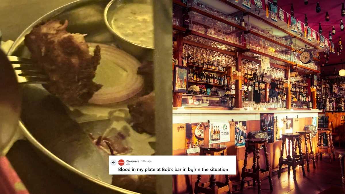 “Found Blood In My Plate,” Bengaluru Redditor Slams Bob’s Bar For Poor Hygiene & Staff’s Dismissive Attitude