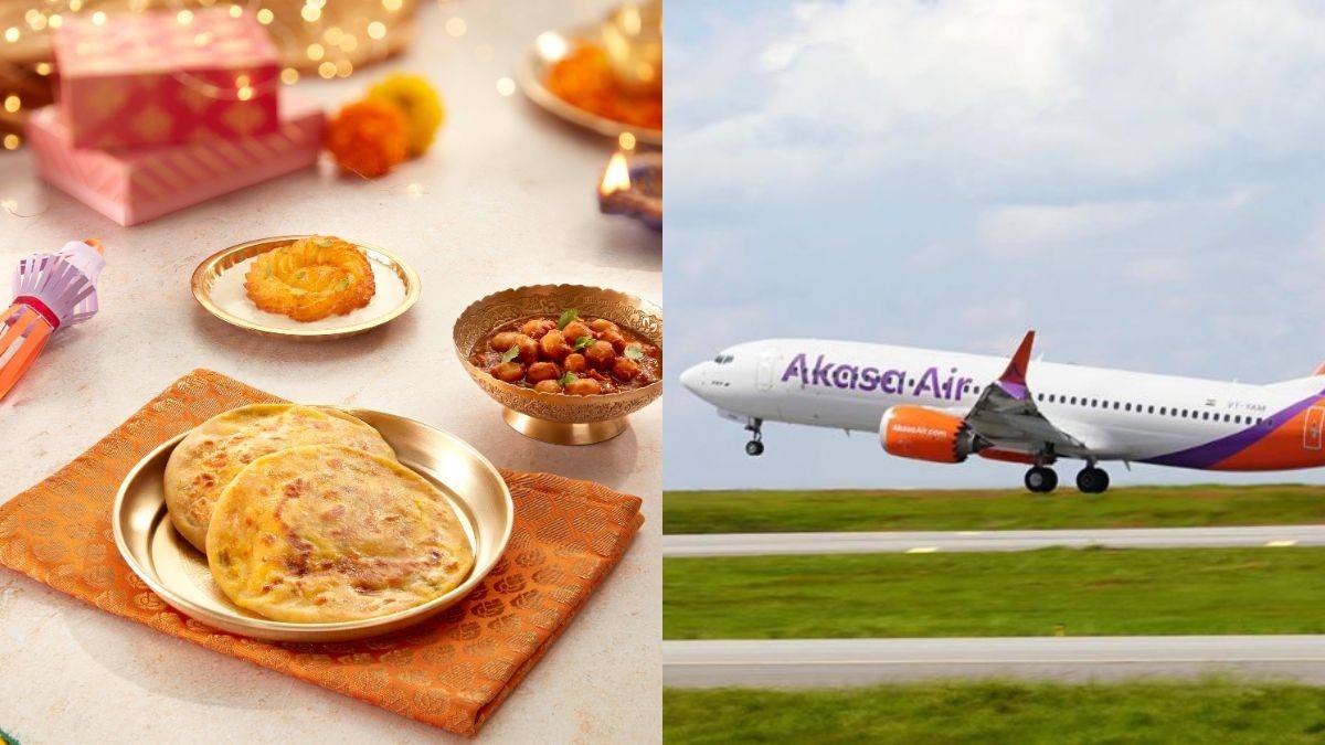 Celebrate Diwali 35,000-Ft High With Akasa Air’s Festive Menu Of Mini Paranthas, Paneer Jalebi & More