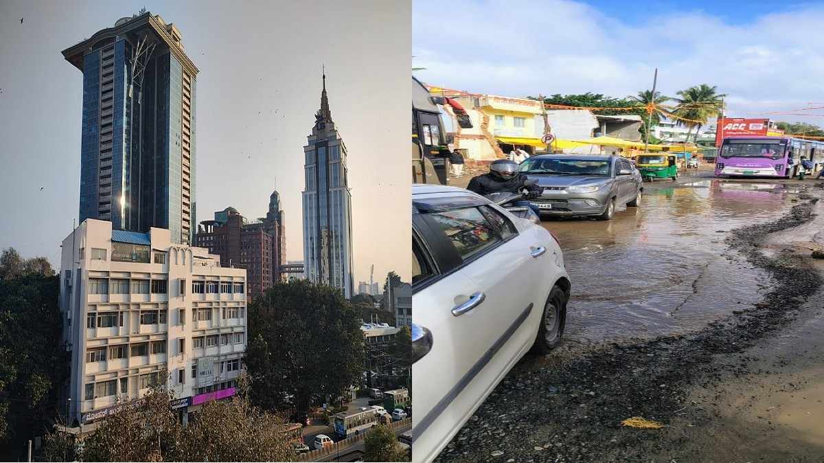 “2% Road 98% Pothole,” Bengaluru Man’s Viral Post Shows The Poor Conditions Of The Roads In The City, Sparking Outrage