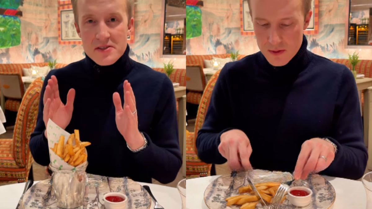 “Cutting French Fries Is A Crime,” Netizens React As British Etiquette Coach Shows “Proper Way” To Eat Fries