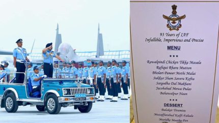From Balakot Tiramisu To Sargodha Dal Makhani–Can You Spot The Hidden Message On 93rd IAF Ceremony’s Menu?