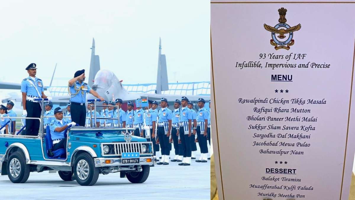 From Balakot Tiramisu To Sargodha Dal Makhani–Can You Spot The Hidden Message On 93rd IAF Ceremony’s Menu?