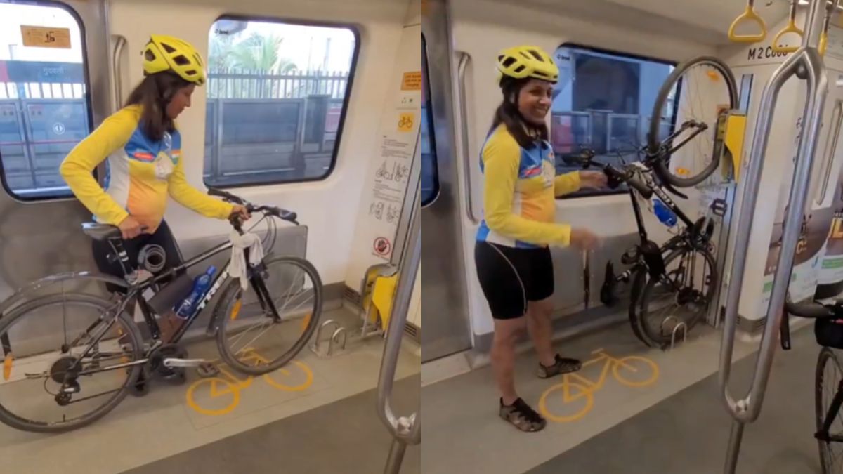Mumbai Metro’s Cycle-Friendly Coach Draws Mixed Reactions; Netizens Say, “Not Meant For A Country Like India”