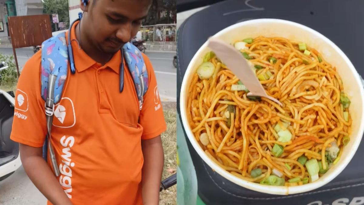 “Ab Ye Hum Khaenge,” Swiggy Agent Enjoys Cancelled Zomato Food Order