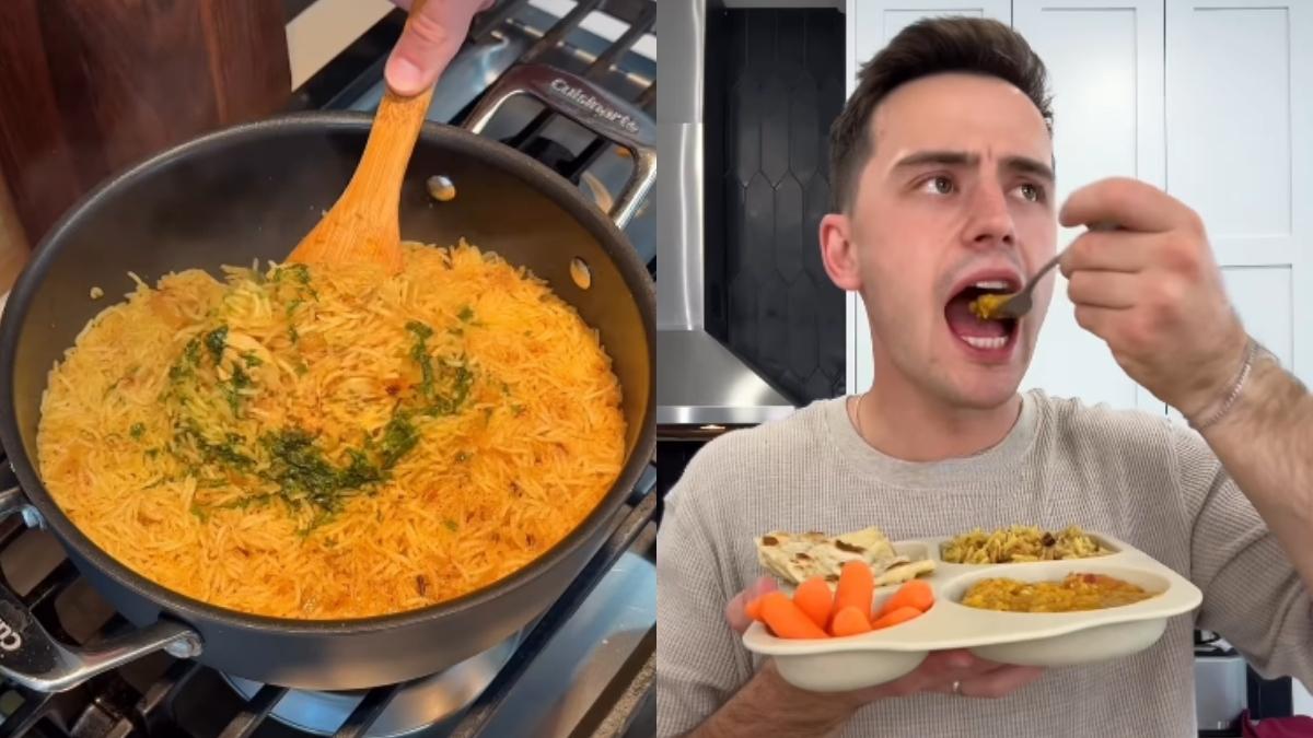 With Biryani, Dal & Roti, US Man Makes Indian ‘School Lunch’; Netizens Ask, “Which School Is Serving Biryani?”