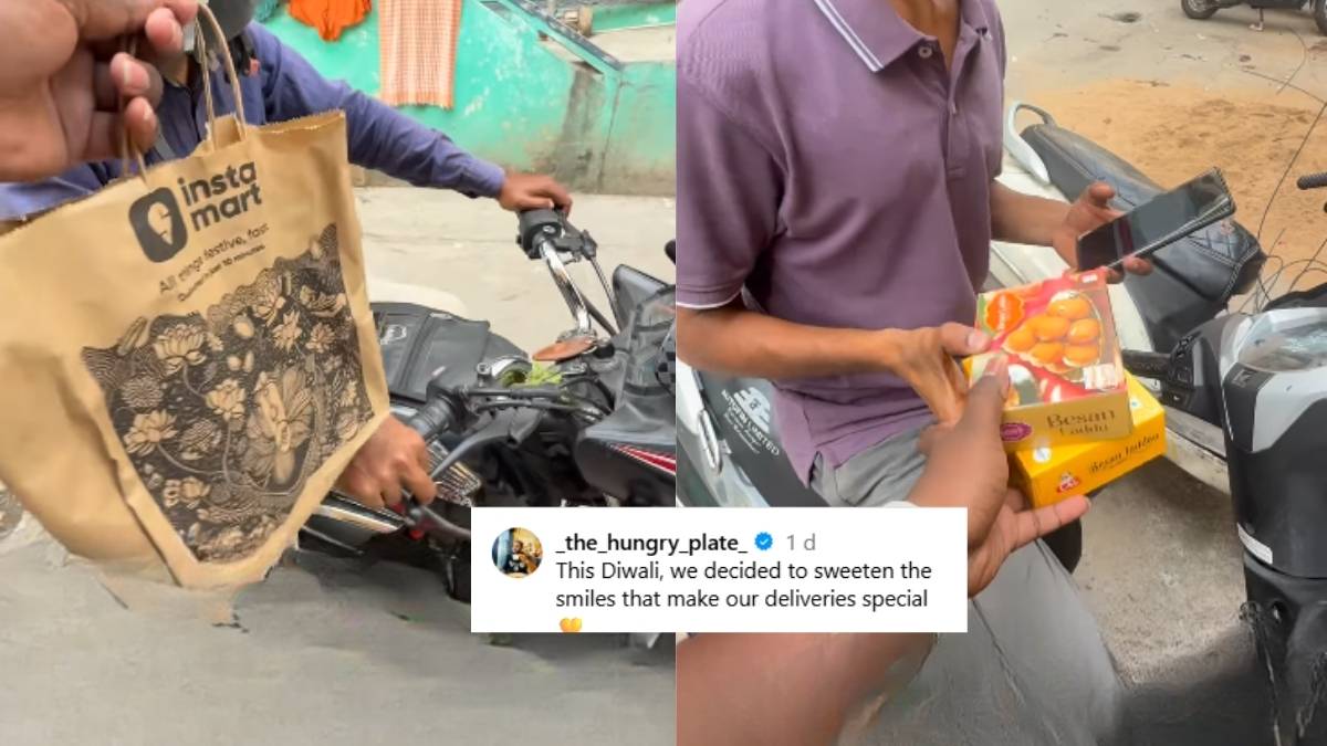 Man Orders Sweets From Blinkit, Swiggy, Zepto & Gifts Them To Delivery Boys; Internet Loves Diwali Gesture