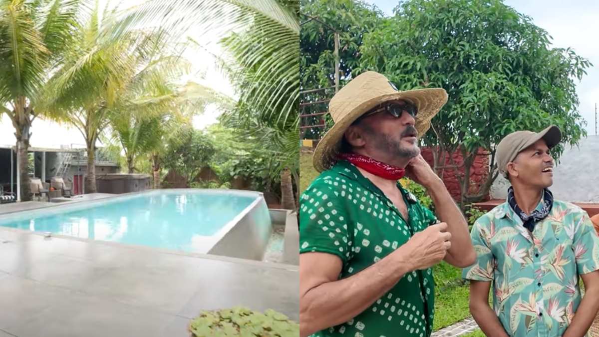 Inside Jackie Shroff’s Maharashtra Farmhouse With Open Kitchen, Swimming Pool, Lush Greenery, And Titanic Point