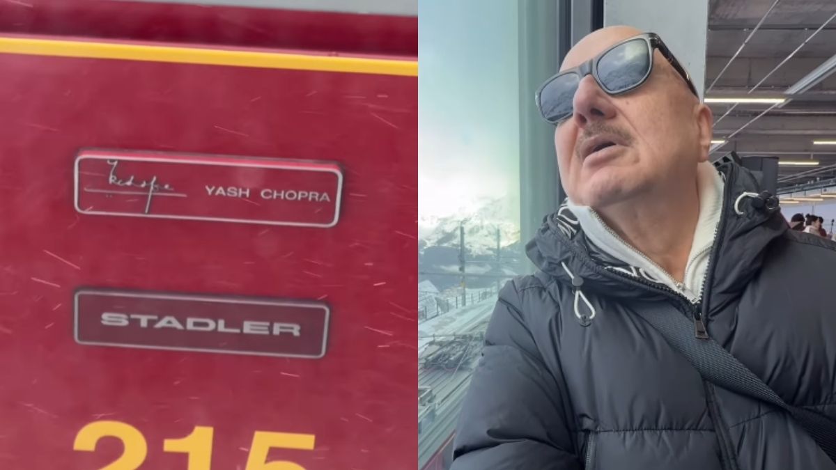 As DDLJ Marks 30 Years, Anupam Kher Shares Glimpse Of Yash Chopra Train In Switzerland; Calls Him “Bestest”