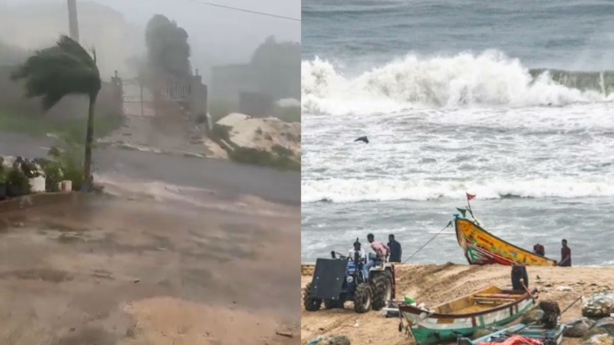 Cyclone Montha Wreaks Havoc In Andhra Pradesh; Roads Flooded, Flights And Trains Cancelled