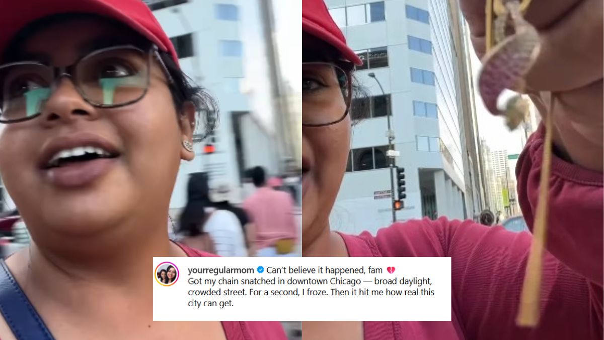 Indian Woman Shares Chain Snatching Incident In Downtown Chicago; Netizens: “And They Say India Is Not Safe!”