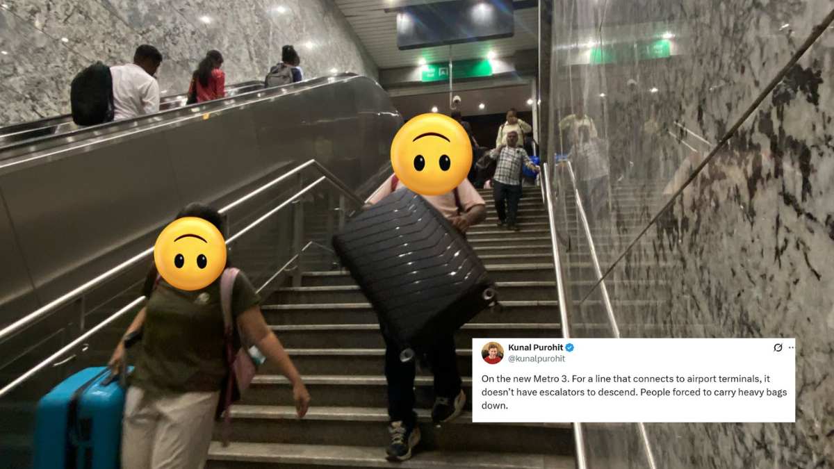 “People Forced To Carry Heavy Bags Down”: Journalist Slams Mumbai Metro 3 For Not Having Escalators; Netizens React