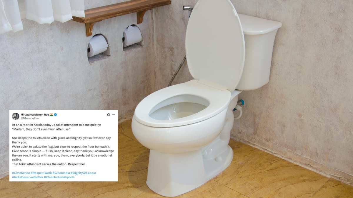 “They Don’t Flush The Toilet,” Kerala Airport Attendant Reveals Lack Of Civic Sense Among Travellers In Viral Post
