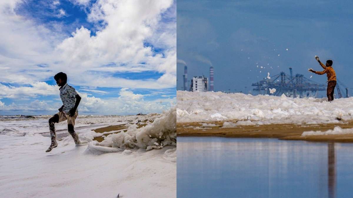 Chennai’s Marina Beach Is Covered In Toxic Foam Extending To 1.5 Km Of City’s Shoreline; What You Should Know