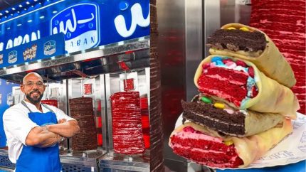 Sweet Shawarma? B.Laban Introduces Cake Shawarma In Egypt & We Are Shook!