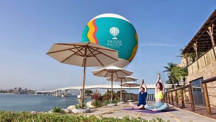This November, The Dubai Balloon, Atlantis Will Host A Fun Sky-High Yoga, Sip & Fly Event