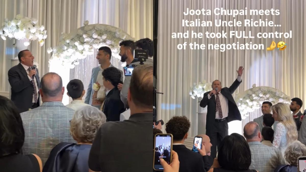 Internet In Love With Italian Uncle Who Turned India’s Joota Chupai Ritual Into Live Auction!