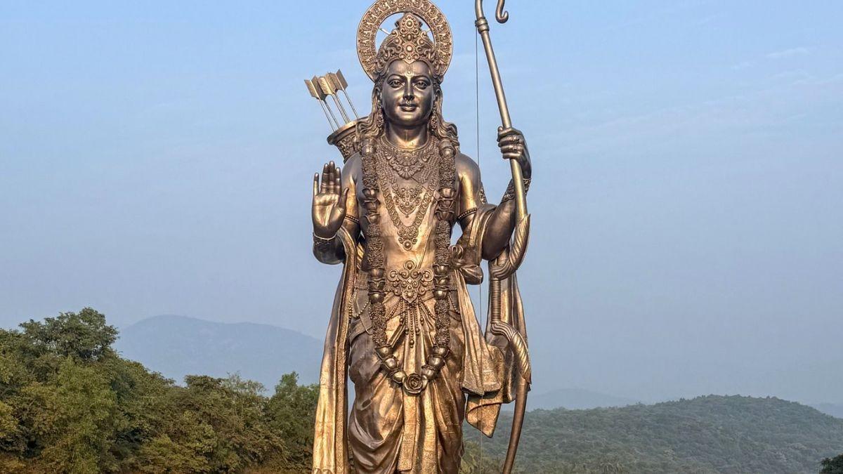 World’s Tallest Lord Ram Statue Unveiled In Goa; 77-Ft Tall & Made Entirely Of Bronze