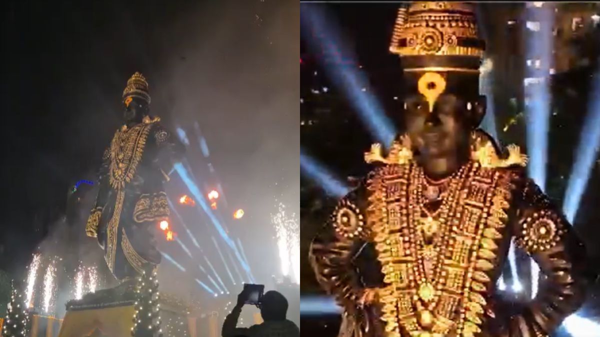 What Is Special About Maharashtra’s 51-Foot-Tall Lord Vitthal Idol At Upvan Ghat, Thane?