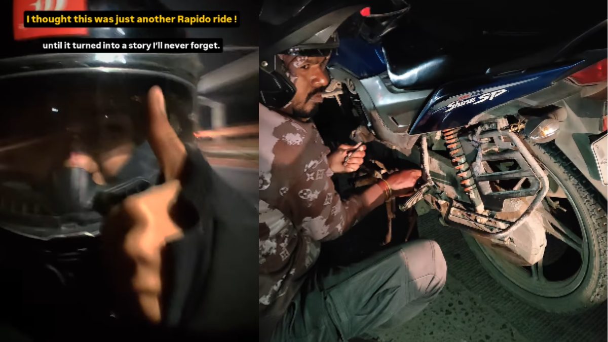 Rapido Rider Called “The Man” After Fixing Bike Chain At 12:50 AM & Dropping Bengaluru Woman Home Safely